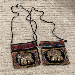 Thailand Elephant Embroidered Crossbody Bags